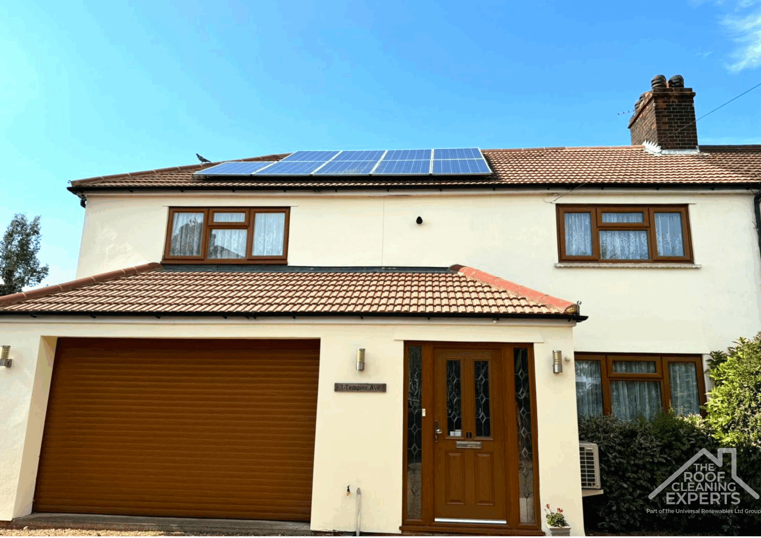 properla roof coating in brown - applied by the roof cleaning experts