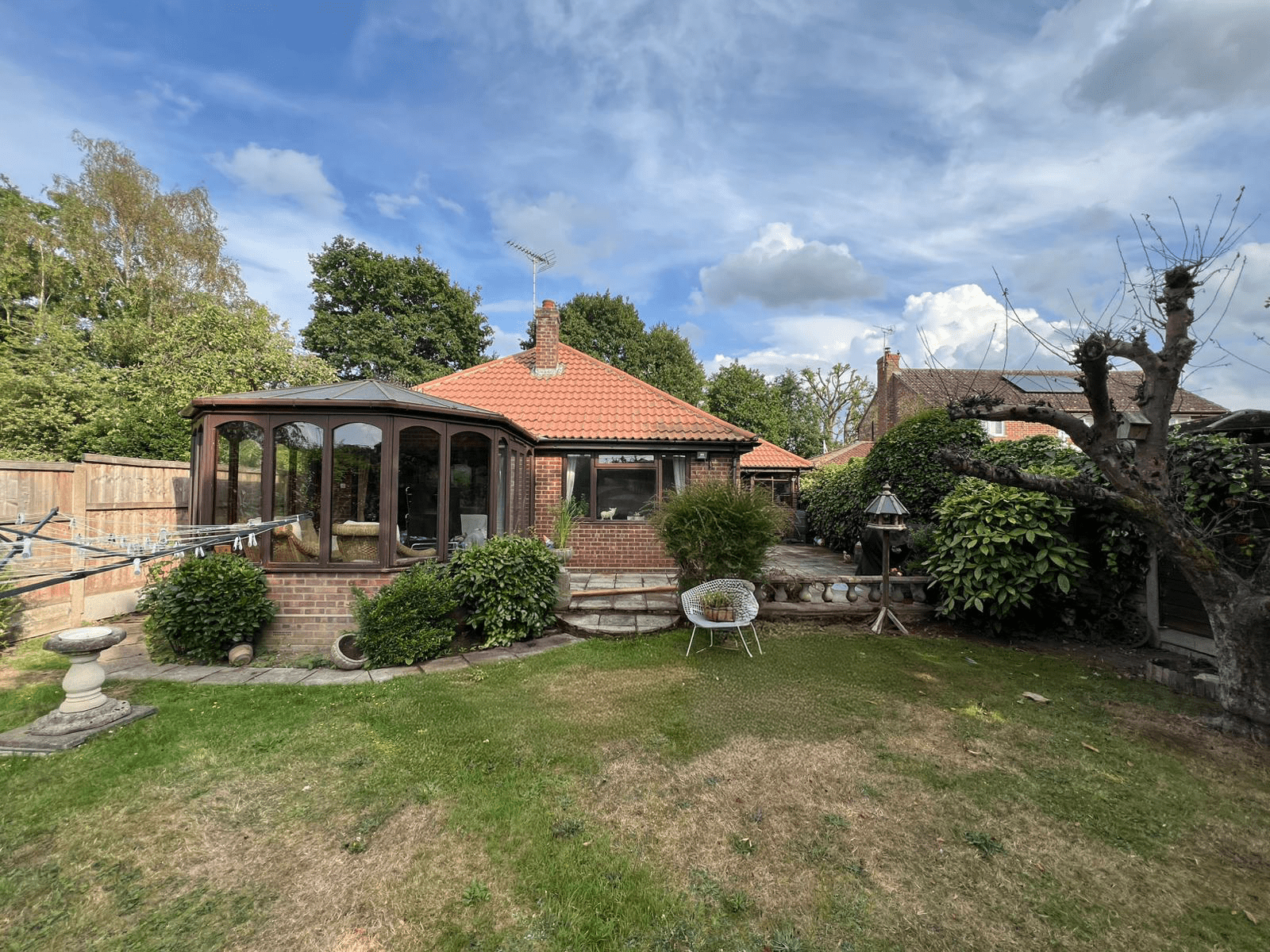 Domestic home after house roof cleaning service