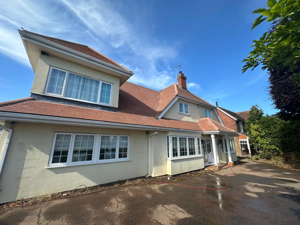 Affordable roof cleaning- roof cleaned of moss by The Roof Cleaning Experts
